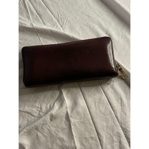 Michael Kors Jet Set Travel Zip Around Wallet Brown Leather - Picture 4 of 9